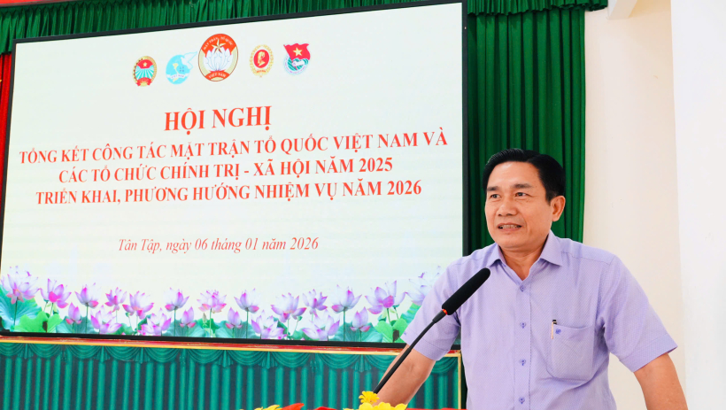 X&atilde; T&acirc;n Tập: Tổng kết c&ocirc;ng t&aacute;c Mặt trận năm 2025