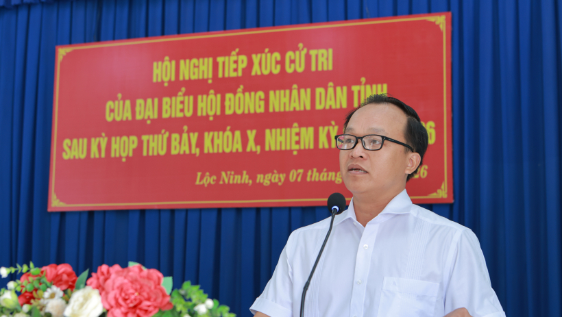 Cử tri x&atilde; Lộc Ninh đề nghị xem x&eacute;t chế độ cho lực lượng d&acirc;n qu&acirc;n tự vệ