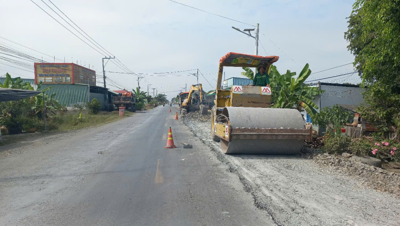 Sửa chữa Quốc lộ 62 