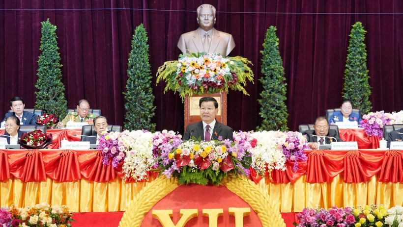 Đồng ch&iacute; Thongloun Sisoulith t&aacute;i đắc cử Tổng B&iacute; thư Đảng Nh&acirc;n d&acirc;n C&aacute;ch mạng L&agrave;o