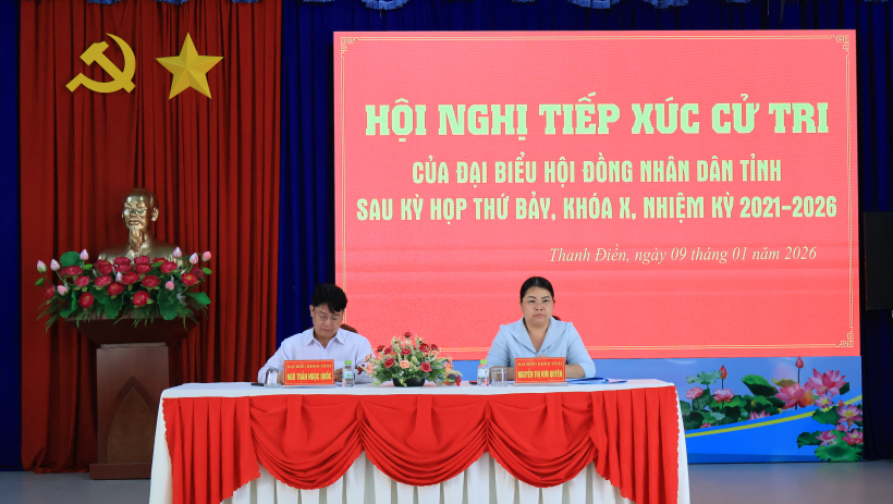 Cử tri phường Thanh Điền phản &aacute;nh t&igrave;nh trạng thiếu nước phục vụ sản xuất n&ocirc;ng nghiệp