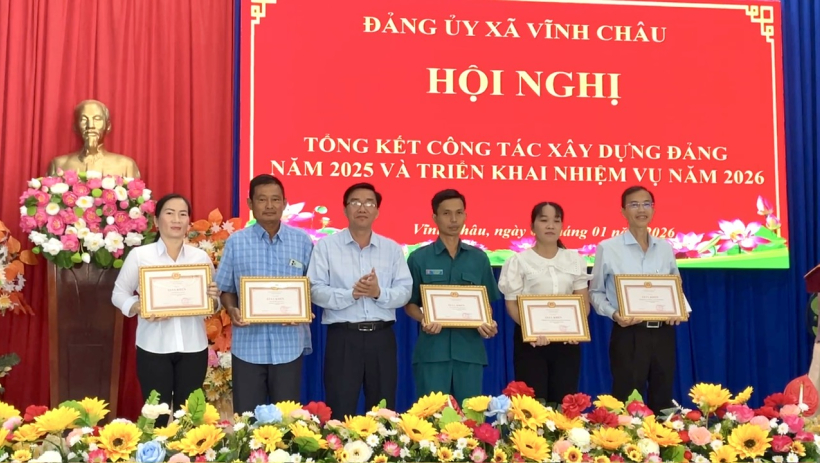 X&atilde; Vĩnh Ch&acirc;u tổng kết c&ocirc;ng t&aacute;c x&acirc;y dựng Đảng năm 2025
