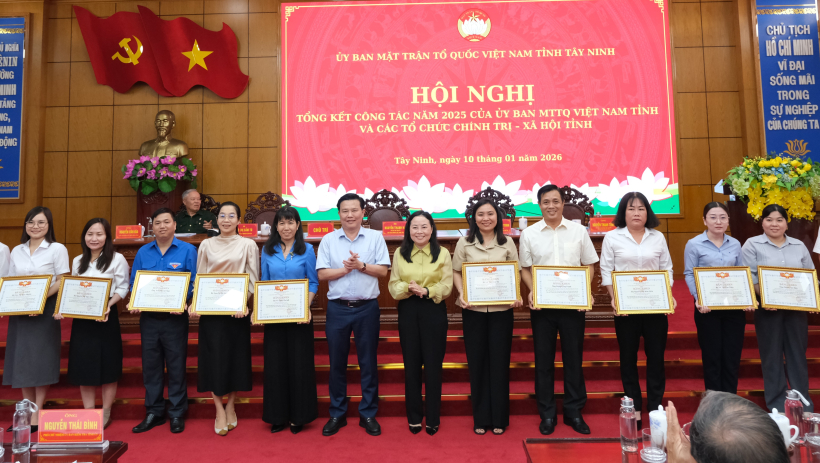 UBMTTQ Việt Nam tỉnh T&acirc;y Ninh tổng kết c&ocirc;ng t&aacute;c năm 2025