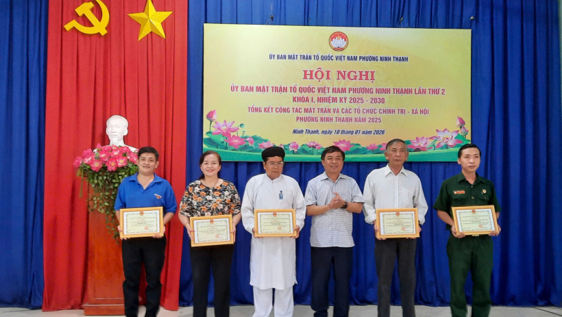 Phường Ninh Thạnh: Tổng kết c&ocirc;ng t&aacute;c Mặt trận v&agrave; c&aacute;c tổ chức ch&iacute;nh trị - x&atilde; hội năm 2025