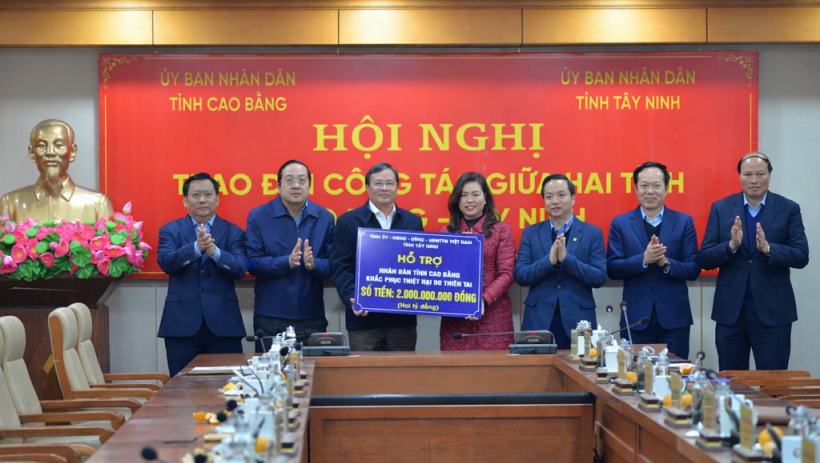 Hội nghị trao đổi c&ocirc;ng t&aacute;c giữa hai tỉnh Cao Bằng - T&acirc;y Ninh