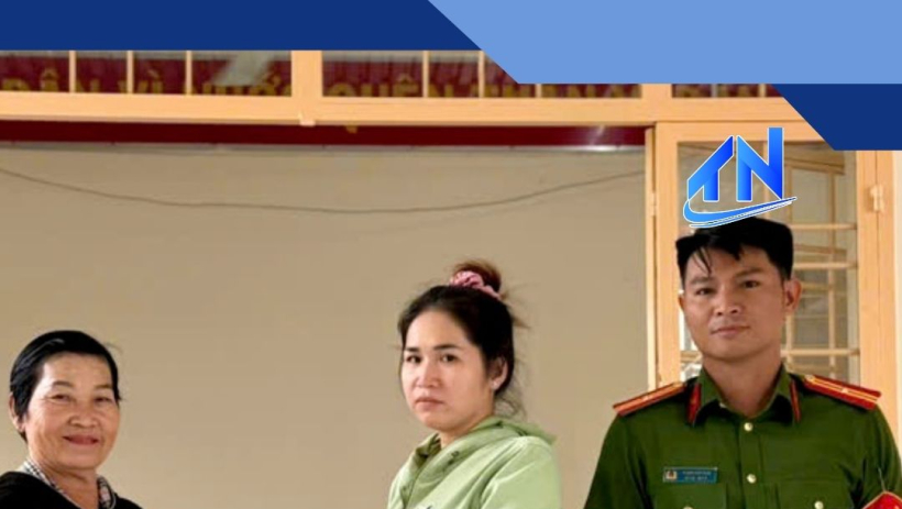 C&ocirc;ng an phường An Tịnh hỗ trợ người d&acirc;n trả lại tiền chuyển nhầm