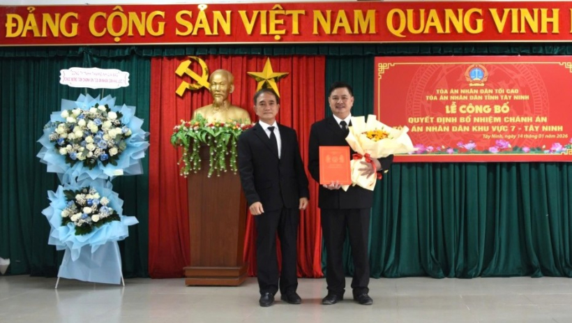 &Ocirc;ng Đặng Ngọc An l&agrave;m Ch&aacute;nh &aacute;n T&ograve;a &aacute;n Nh&acirc;n d&acirc;n khu vực 7 - T&acirc;y Ninh