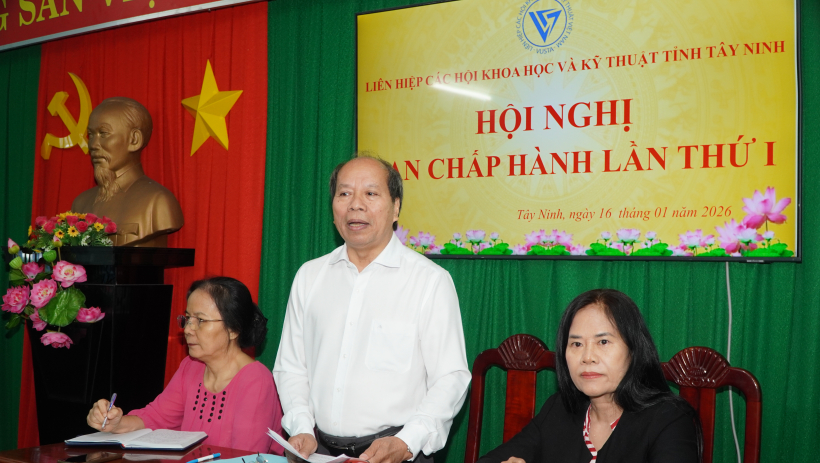 Li&ecirc;n hiệp c&aacute;c Hội Khoa học v&agrave; Kỹ thuật tỉnh T&acirc;y Ninh tổng kết hoạt động năm 2025
