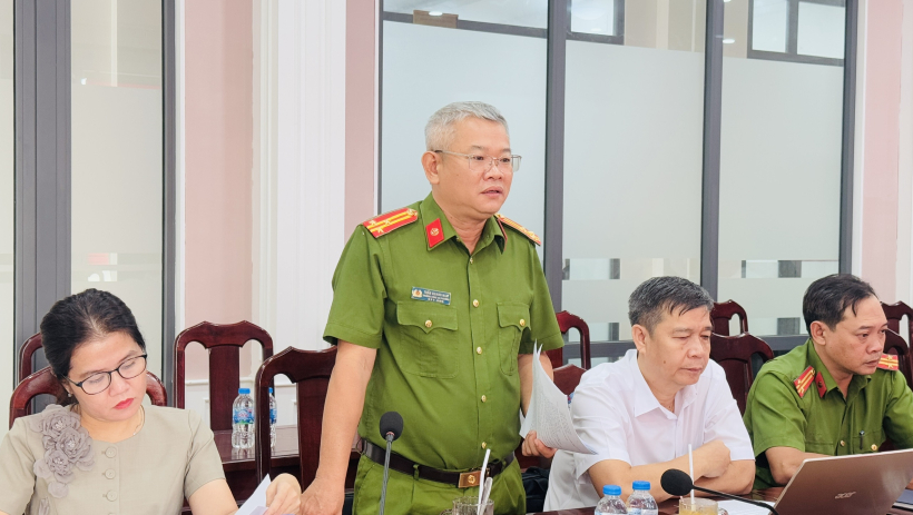 Ban An to&agrave;n giao th&ocirc;ng tỉnh kiểm tra tại phường T&acirc;n Ninh