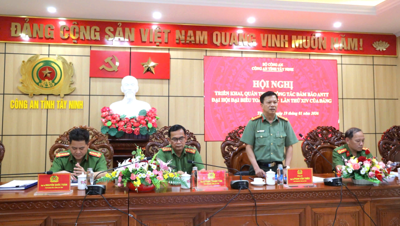 C&ocirc;ng an tỉnh: Bảo đảm an ninh, trật tự, phục vụ Đại hội lần thứ XIV của Đảng