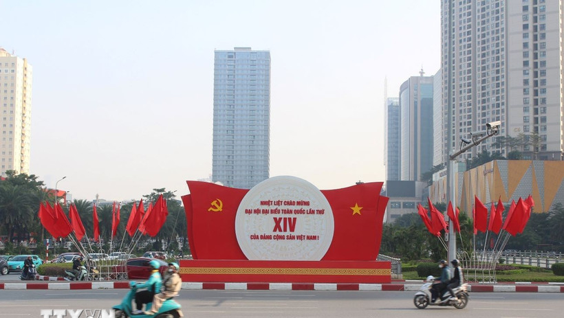 Ng&agrave;y l&agrave;m việc thứ 3 của Đại hội XIV: Khu vực H&agrave; Nội c&oacute; mưa, trời r&eacute;t đậm