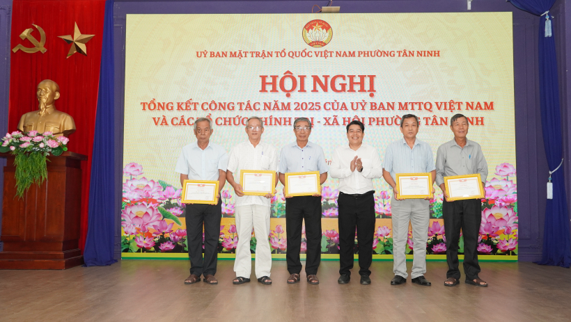 UBMTTQ Việt Nam phường T&acirc;n Ninh tổng kết c&ocirc;ng t&aacute;c năm 2025