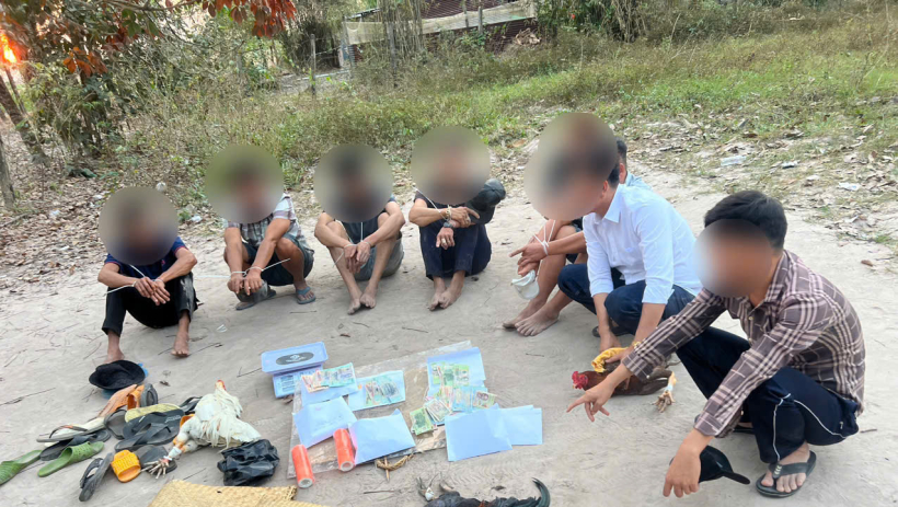 Triệt x&oacute;a điểm tổ chức đ&aacute;nh bạc dưới h&igrave;nh thức đ&aacute; g&agrave; ăn tiền