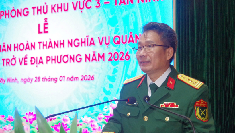 Ban Chỉ huy ph&ograve;ng thủ khu vực 3 &ndash; T&acirc;n Ninh: Tiễn qu&acirc;n nh&acirc;n ho&agrave;n th&agrave;nh nghĩa vụ qu&acirc;n sự