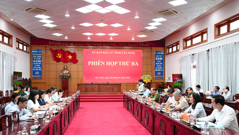 Phi&ecirc;n họp thứ 3 Ủy ban bầu cử tỉnh T&acirc;y Ninh