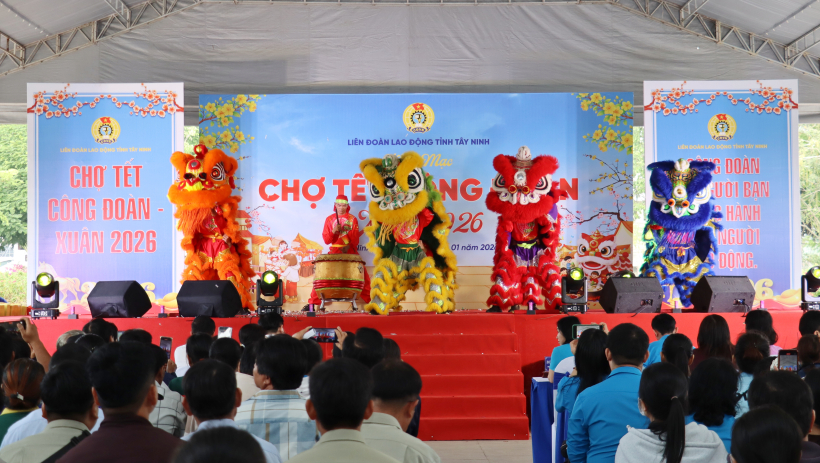 Chợ tết C&ocirc;ng đo&agrave;n &ndash; Xu&acirc;n 2026 ch&iacute;nh thức khai mạc