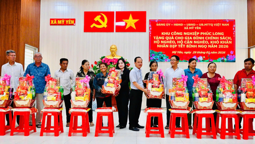 X&atilde; Mỹ Y&ecirc;n: Nỗ lực huy động nguồn lực x&atilde; hội h&oacute;a chăm lo tết cho người d&acirc;n