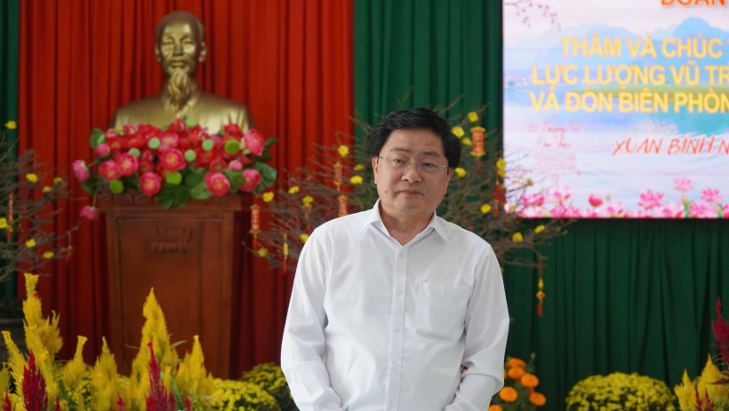 B&iacute; thư Tỉnh ủy T&acirc;y Ninh thăm, ch&uacute;c tết c&aacute;c đơn vị lực lượng vũ trang