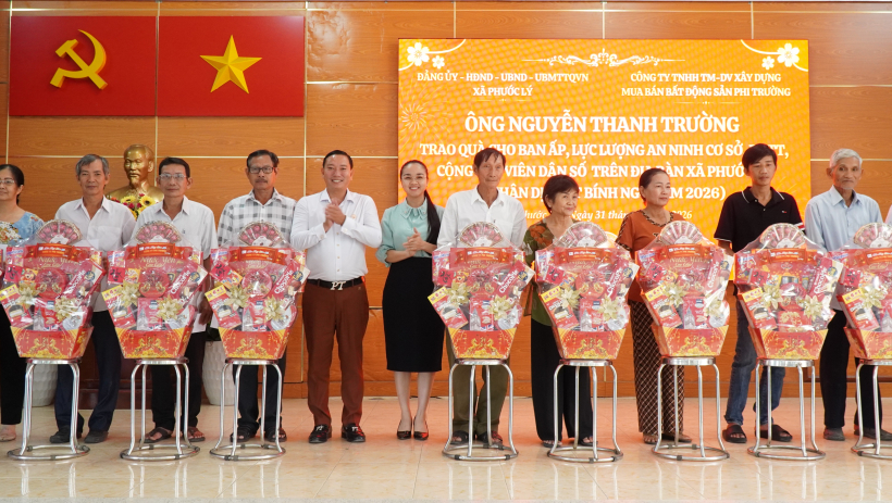 X&atilde; Phước L&yacute;: Tiếp nhận 1.000 phần qu&agrave; chăm lo tết cho người d&acirc;n c&oacute; ho&agrave;n cảnh kh&oacute; khăn