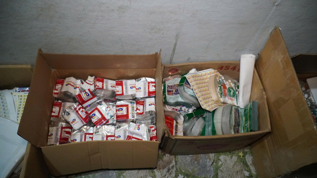 Tang vật bị lực lượng thu giữ