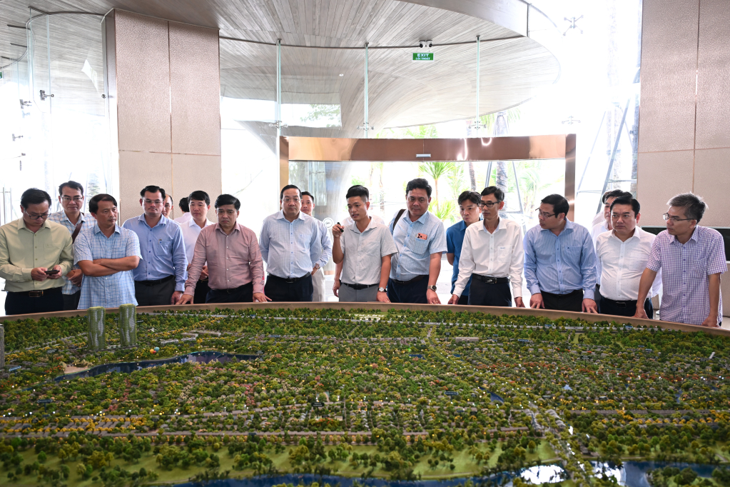 Đoàn công tác tỉnh Đồng Nai và tỉnh Tây Ninh khảo sát dự án Khu dân cư kết hợp dịch vụ thương mại Thanh Phú