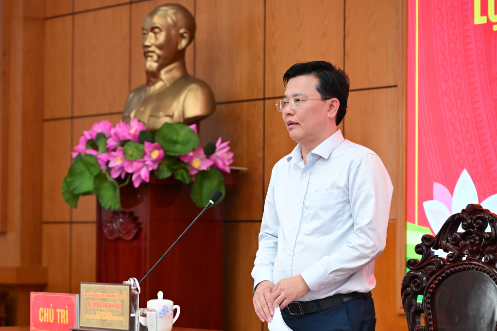 Phó Bí thư Tỉnh ủy, Chủ tịch Ủy ban MTTQVN tỉnh Nguyễn Thanh Hải chủ trì hội nghị