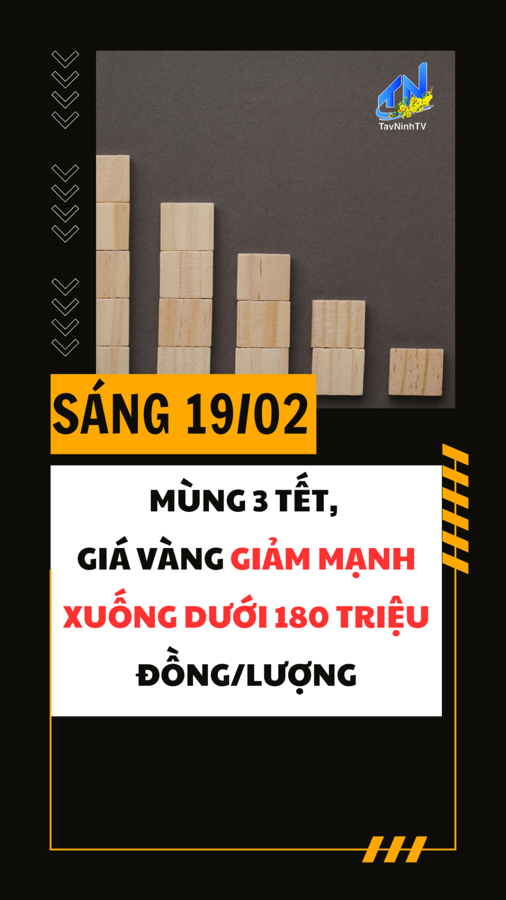 Sáng 19/02: Mùng 3 tết, giá vàng giảm mạnh xuống dưới 180 triệu đồng/lượng