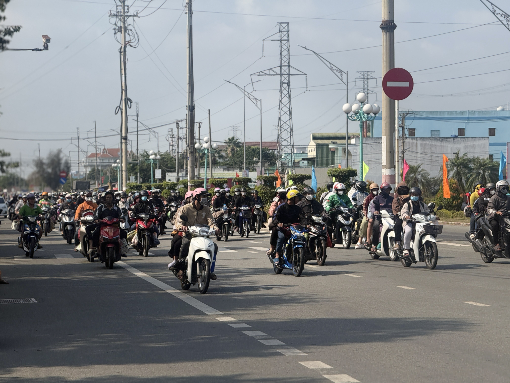 Khu vực giáp ranh Đồng Tháp - Tây Ninh ghi nhận lượng giao thông đỉnh điểm