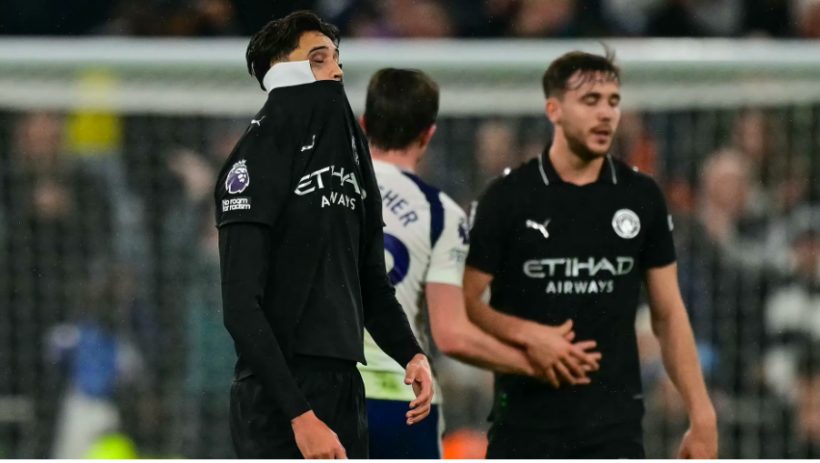 Man City bị cầm h&ograve;a sau khi dẫn trước Tottenham 2 b&agrave;n