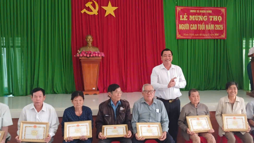 X&atilde; Nhơn Ninh mừng thọ người cao tuổi năm 2026