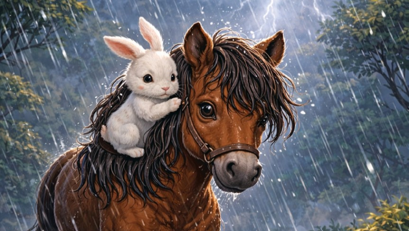 Ch&uacute; Ngựa N&acirc;u chậm chạp 