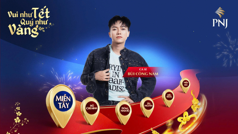 C&ugrave;ng ca sĩ B&ugrave;i C&ocirc;ng Nam khuấy động sự kiện 'Chuỗi tọa độ t&iacute;ch Lộc xuy&ecirc;n Việt' tại Aeon T&acirc;n An