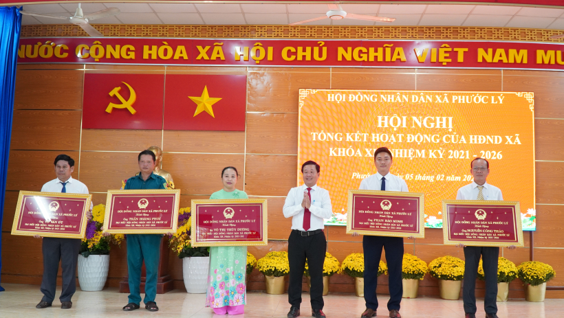 X&atilde; Phước L&yacute; tổng kết hoạt động HĐND x&atilde;, nhiệm kỳ 2021-2026