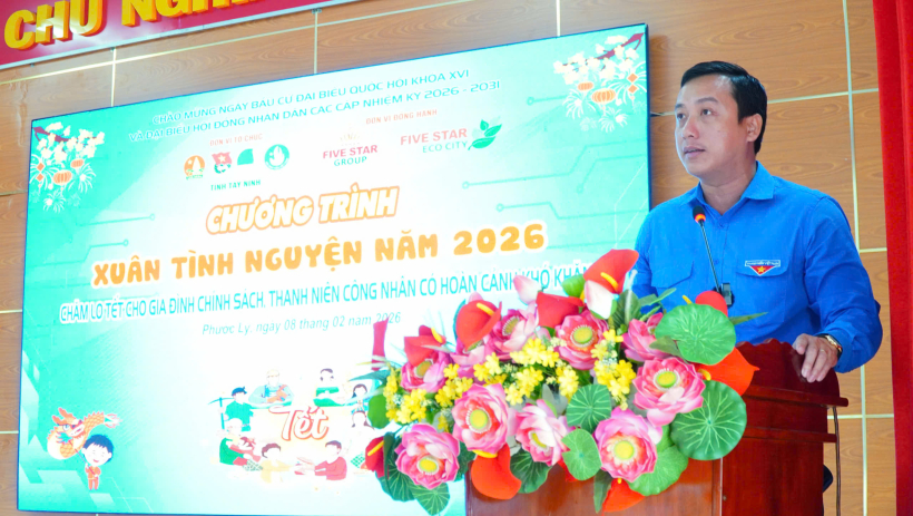 Tỉnh Đo&agrave;n tổ chức chương tr&igrave;nh 'Xu&acirc;n t&igrave;nh nguyện' tại x&atilde; Phước L&yacute;