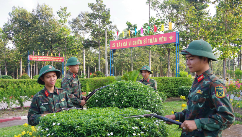 Chu to&agrave;n hậu cần, sẵn s&agrave;ng đ&oacute;n tết v&agrave; tiếp nhận chiến sĩ mới