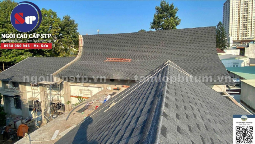 Tấm lợp Bitum chất lượng cao gi&aacute; rẻ tại Sơn T&iacute;n Ph&aacute;t