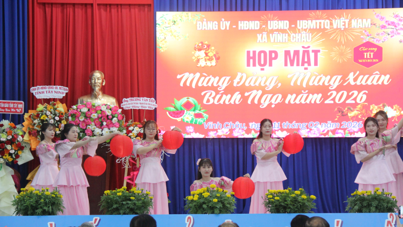 X&atilde; Vĩnh Ch&acirc;u họp mặt mừng Đảng, mừng Xu&acirc;n B&iacute;nh Ngọ 2026