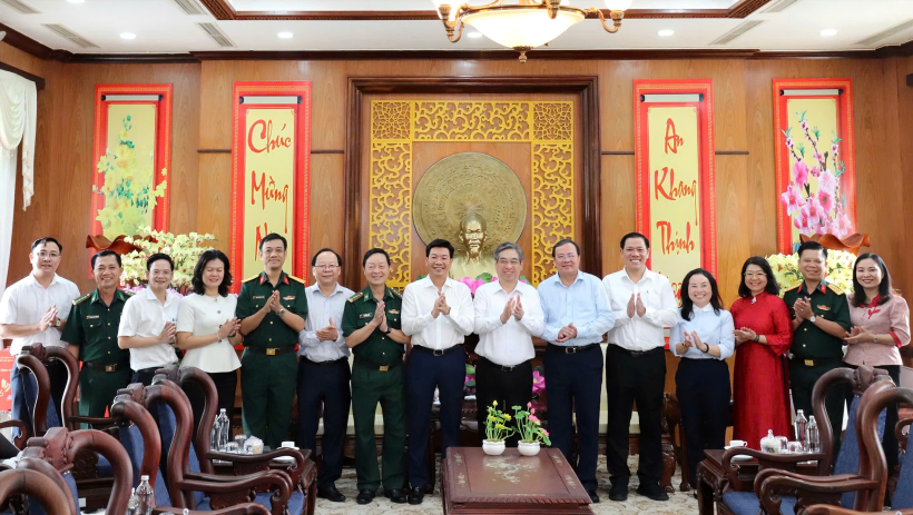 L&atilde;nh đạo TP.Hồ Ch&iacute; Minh thăm, ch&uacute;c tết l&atilde;nh đạo tỉnh T&acirc;y Ninh nh&acirc;n dịp Xu&acirc;n B&iacute;nh Ngọ