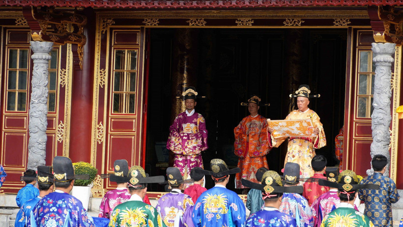 Ấn tượng Chương tr&igrave;nh t&aacute;i hiện Lễ Thiết triều của triều Nguyễn