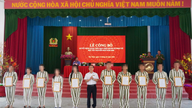 2.369 phạm nh&acirc;n được giảm &aacute;n đợt Tết Nguy&ecirc;n đ&aacute;n B&iacute;nh Ngọ năm 2026