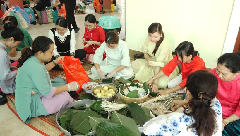 X&atilde; Hậu Nghĩa: S&ocirc;i nổi Hội thi g&oacute;i b&aacute;nh chưng, b&aacute;nh t&eacute;t mừng Xu&acirc;n B&iacute;nh Ngọ 2026 