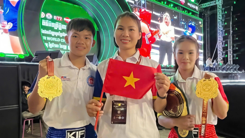 Vận động vi&ecirc;n T&acirc;y Ninh gi&agrave;nh 2 Huy chương V&agrave;ng Giải v&ocirc; địch Kun Khmer thế giới