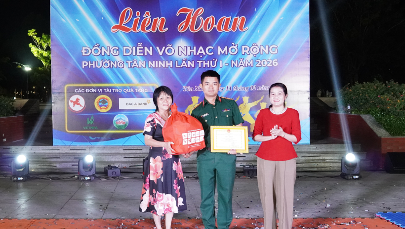 Phường T&acirc;n Ninh: Li&ecirc;n hoan đồng diễn v&otilde; nhạc mở rộng lần thứ I năm 2026