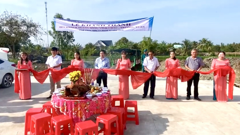 X&atilde; Vĩnh Ch&acirc;u: Kh&aacute;nh th&agrave;nh c&ocirc;ng tr&igrave;nh bến kh&aacute;ch ngang s&ocirc;ng Vĩnh Ch&acirc;u - Trường Xu&acirc;n