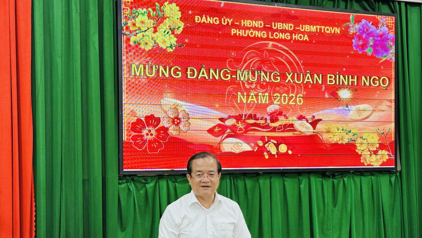 Ph&oacute; Chủ tịch UBND tỉnh T&acirc;y Ninh Nguyễn Hồng Thanh thăm, ch&uacute;c tết Đảng bộ phường Long Hoa