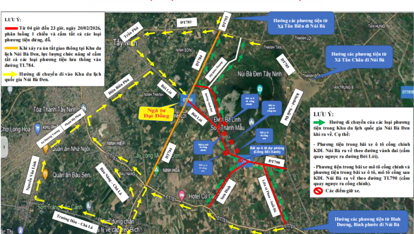 Bảo đảm an to&agrave;n giao th&ocirc;ng Hội xu&acirc;n N&uacute;i B&agrave; Đen