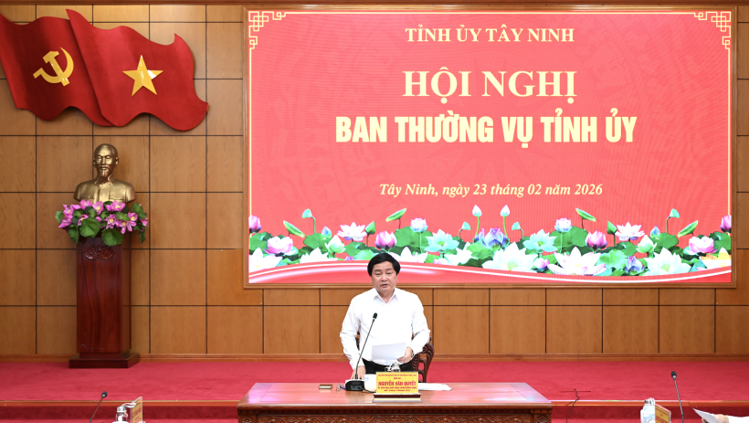 B&iacute; thư Tỉnh ủy T&acirc;y Ninh: Quyết t&acirc;m cụ thể h&oacute;a c&aacute;c mục ti&ecirc;u tăng trưởng ngay từ những ng&agrave;y đầu năm mới