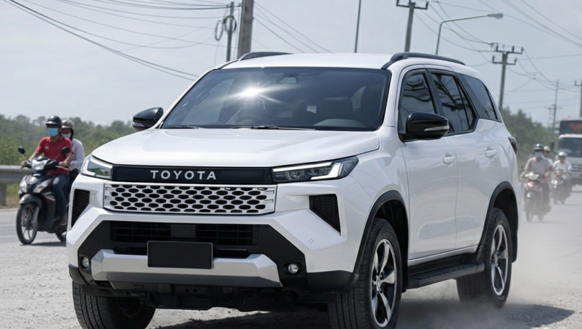 Toyota Fortuner 2026 lộ th&ecirc;m ảnh chạy thử: D&aacute;ng g&acirc;y tranh c&atilde;i nhưng nội thất c&oacute; thể giống Prado