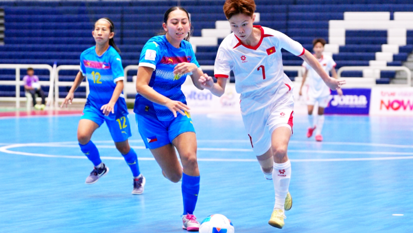 Việt Nam c&oacute; chiến thắng đầu ti&ecirc;n tại giải Futsal nữ Đ&ocirc;ng Nam &Aacute; 2026