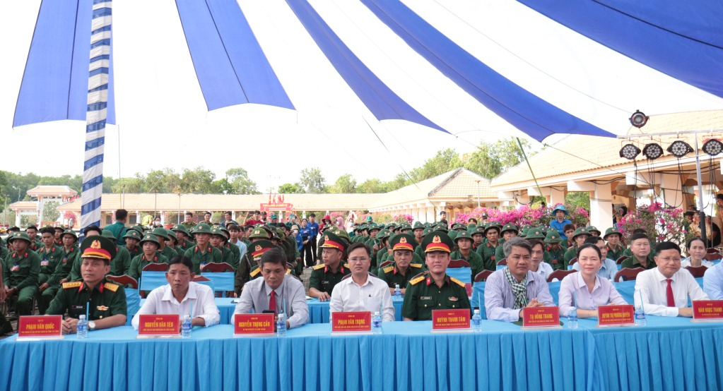 Đại biểu tỉnh và địa phương tham dự khai mạc Hội trại tòng quân năm 2026